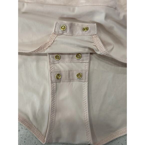 NWT J. Crew 365 Women Medium Pink Cowl Neck Bodysuit Stretch Knit Sleeveless Top - Picture 8 of 8